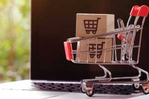 miniature shopping cart