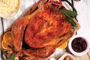 roasted whole turkey