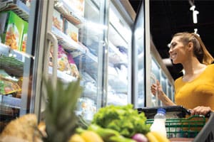 frozen food shopping