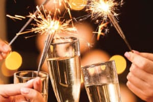 new years champagne toast